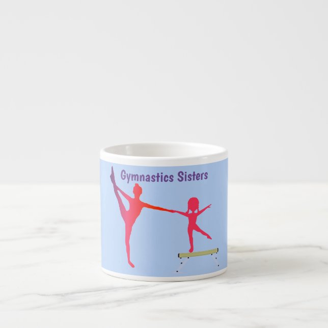 Gymnastics Sisters Espresso Specialty Mug (Front)