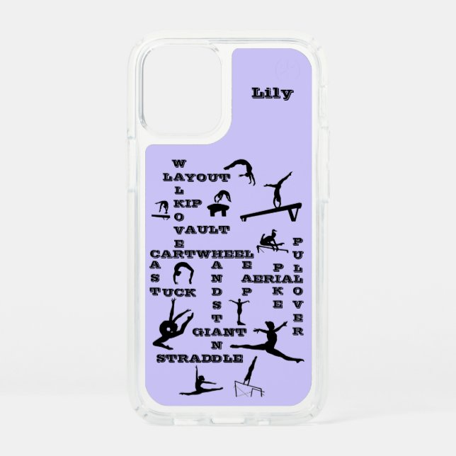 Gymnastics Skills Crossword Custom iPhone 12 Mini  Speck iPhone 12 Mini Case (Front)
