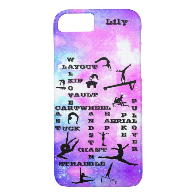 Gymnastics Skills Crosswords Case-Mate iPhone Case (Back)