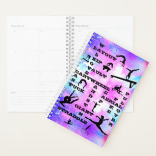 Gymnastics Skills Crosswords Personalized Planner