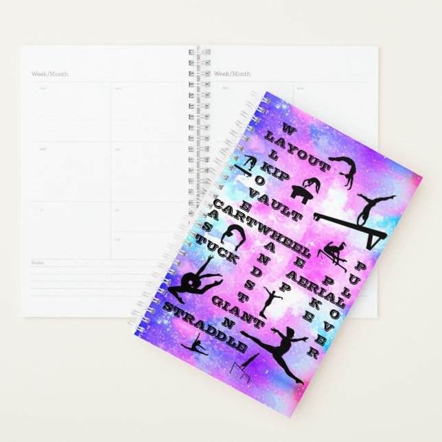 Gymnastics Skills Crosswords Personalized Planner (Display)