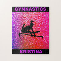 Gymnastics Sparkle Uneven Bars Girls Puzzle