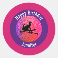 Gymnastics Sparkle Uneven Bars Stickers