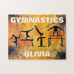 Gymnastics Spooky Spiderweb Halloween  Jigsaw Puzzle