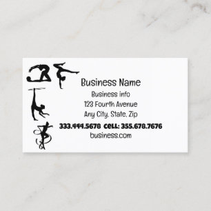 Gymnastics Sport Fitness Rythmic Business Card