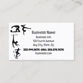 Gymnastics Sport Fitness Rythmic Business Card