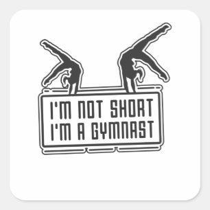 Gymnastics Square Sticker