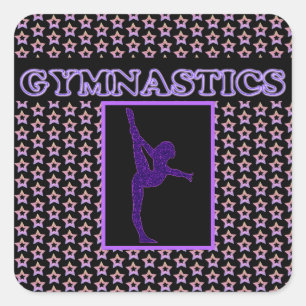 GYMNASTICS Super Stars Everywhere Square Sticker