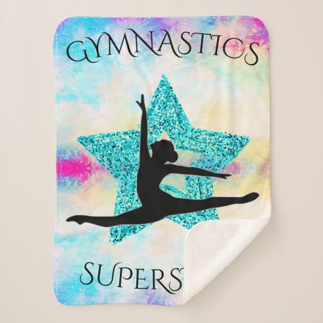 Gymnastics Superstar Fleece Blanket (Front)