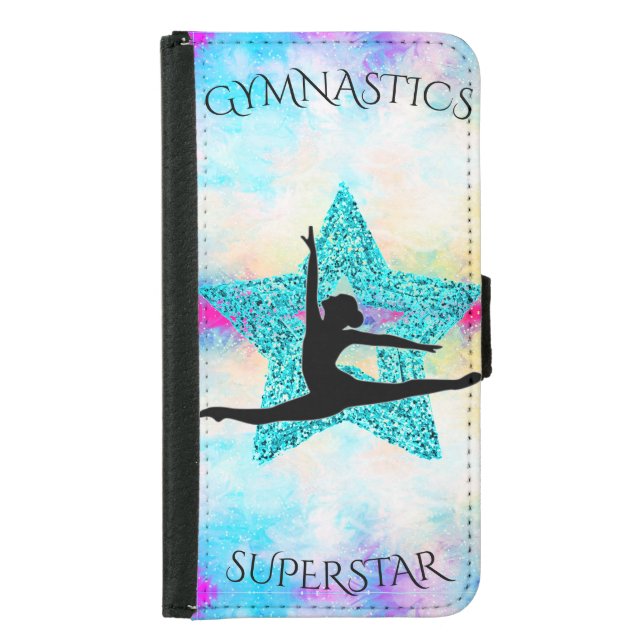 Gymnastics Superstar  Samsung Galaxy Wallet Case (Front)