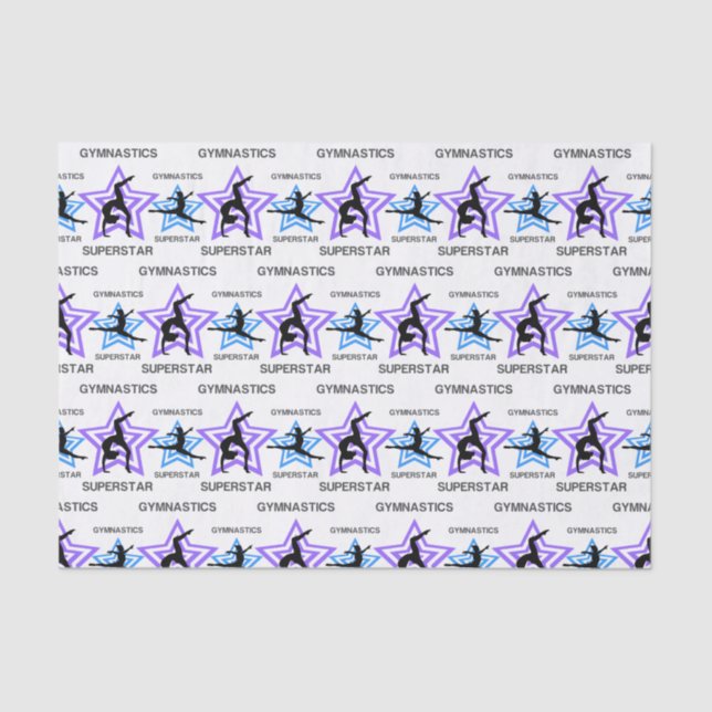 Gymnastics Superstar Tissue Paper (Front)