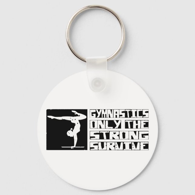 Gymnastics Survive Keychain (Front)