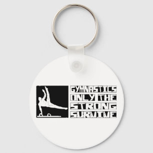 Gymnastics Survive Keychain