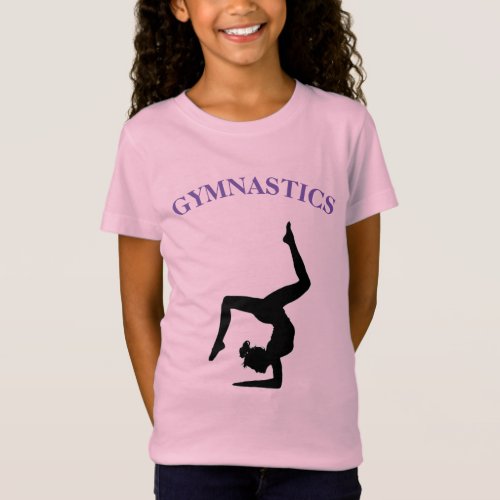 Gymnastics T_Shirt for Girls Personalized