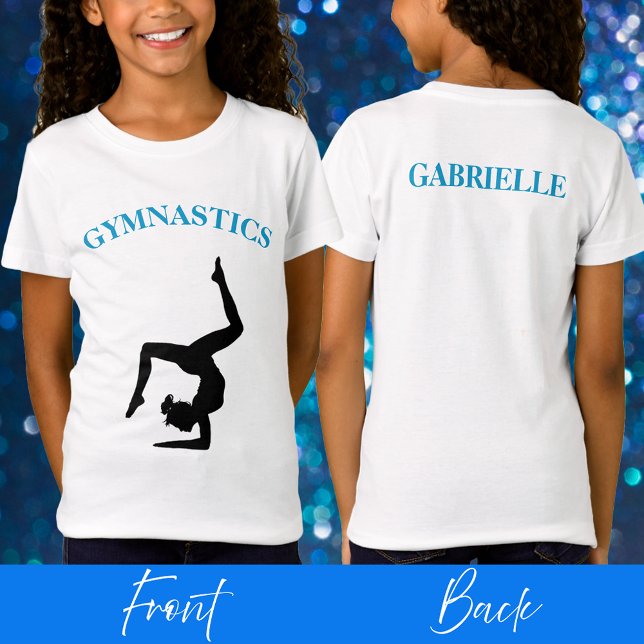 Gymnastics T-Shirt for Girls Personalized (Gymnastics T-Shirt for Girls Personalized)