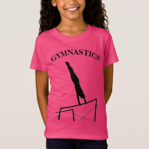 Gymnastics T_Shirt Uneven Bars Giant w Name