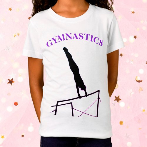 Gymnastics T_Shirt Uneven Bars Giant w Name