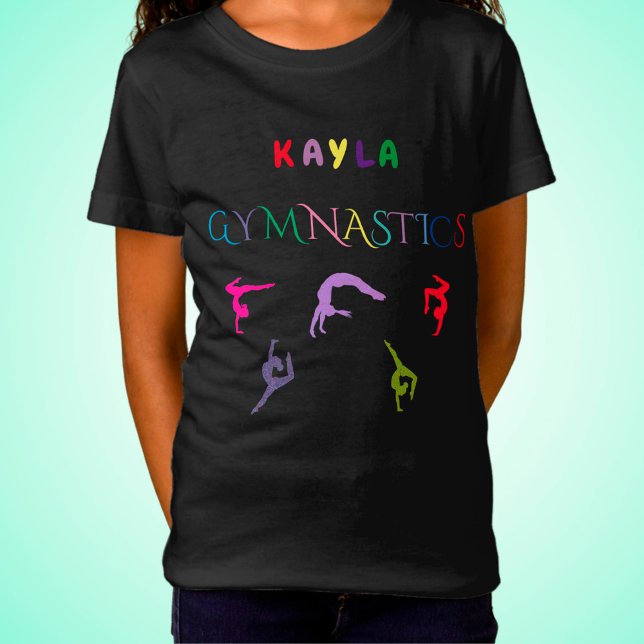 GYMNASTICS T-SHIRT WITH GYMNAST PERSONALIZED. (Creator Uploaded)
