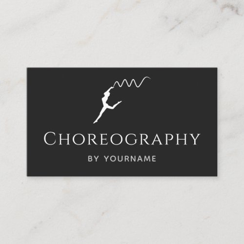 Gymnastics Teacher Coach Instructor Choreographer Business Card