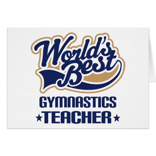 Gymnastics Teacher Gift (Front Horizontal)