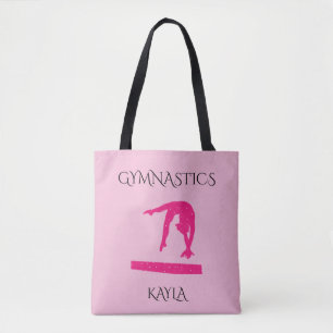 GYMNASTICS TOTE BAG WITH CUSTOM NAME!