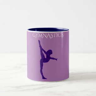 Gymnastics two toned coffee mug. Two-Tone coffee mug