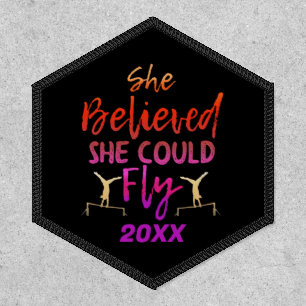 Gymnastics Uneven Bars - Believed She Could Fly Patch
