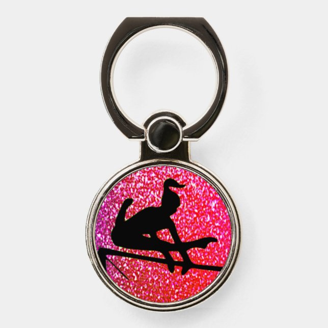 Gymnastics Uneven Bars Sparkle Ring Holder (Front)