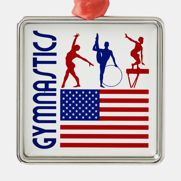 Gymnastics United States Ornaments