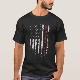 Gymnastics USA American Flag 4Th Of July Gymnast P T-Shirt
