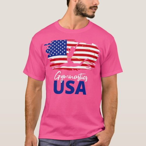 Gymnastics USA American Flag US Team I T_Shirt