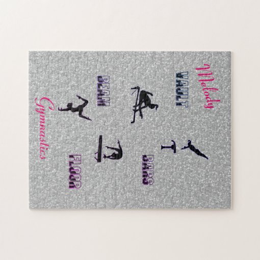 Gymnastics Vault, Bars, Beam, Floor Custom Puzzle Zazzle