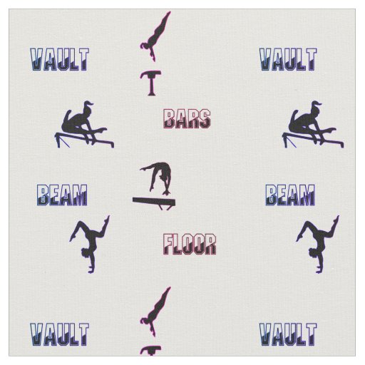 Gymnastics Vault, Bars, Beam, Floor Fabric
