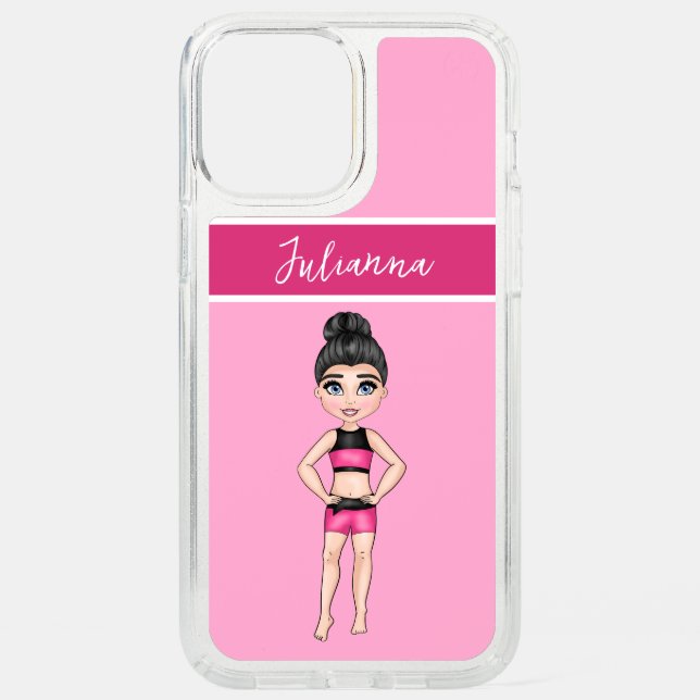 Gymnastics w/ Name of Gymnast  Speck iPhone 12 Pro Max Case (Front)
