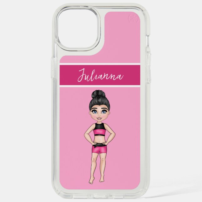 Gymnastics w/ Name of Gymnast  Speck iPhone Case (Front)