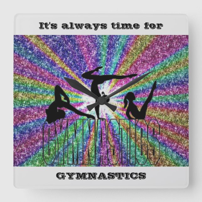 Gymnastics Wall Clock (Front)