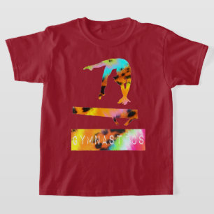 Gymnastics Wild Animal Print Balance Beam T-Shirt
