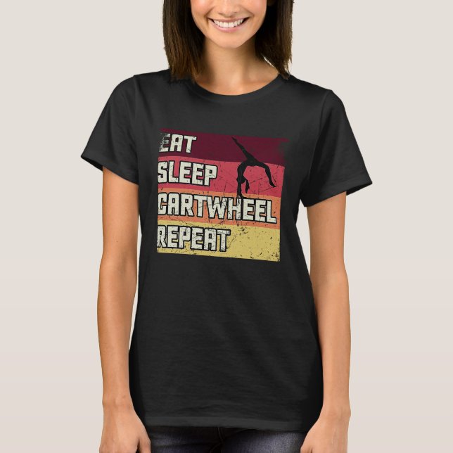 Gymnastics Women men Girls Teens Gymnast Dance Ret T-Shirt (Front)