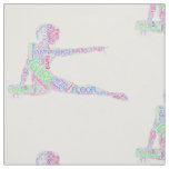 Gymnastics Word Art Version 2 Fabric