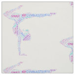 Gymnastics Word Art Version 4 Fabric