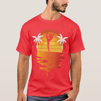 Gymnasticsee retro sunset 70s vintage Gymnastics r T-Shirt