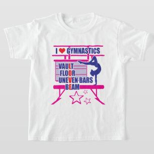 Gymnast's - I Love Gymnastics T-Shirt