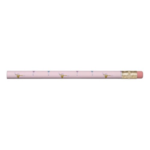 gymnasts on pink pencil