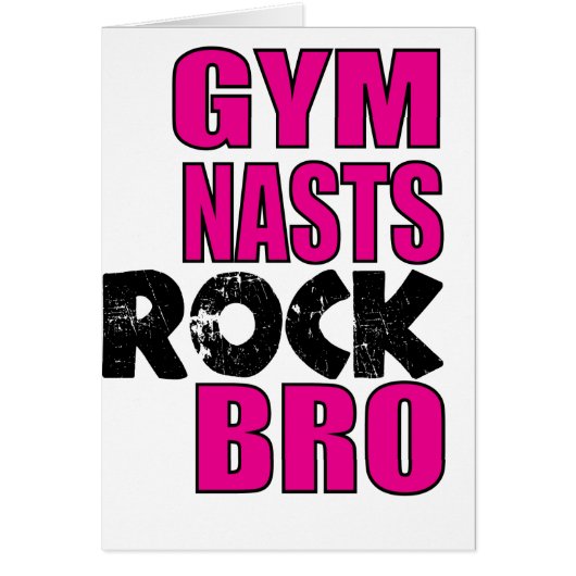 Gymnasts Rock Bro Cards (Front)