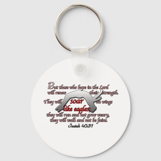 Gymnasts Soar Like Eagles Keychain (Front)
