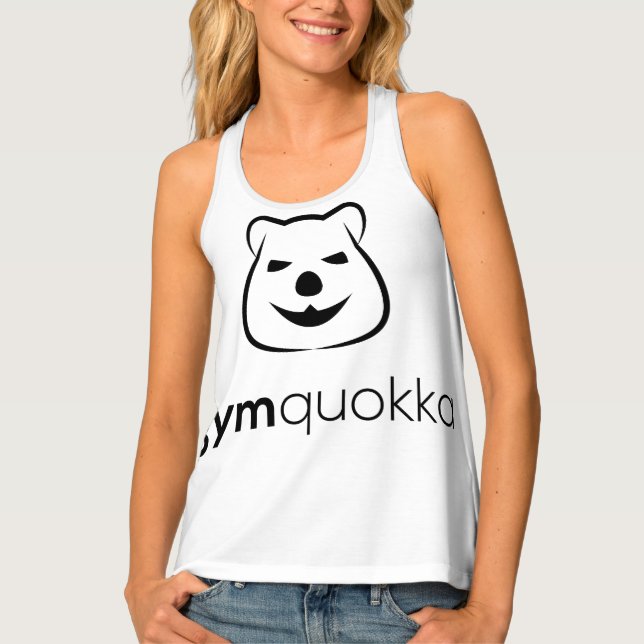 Gymquokka Women's Racerback Tank Top (Front)