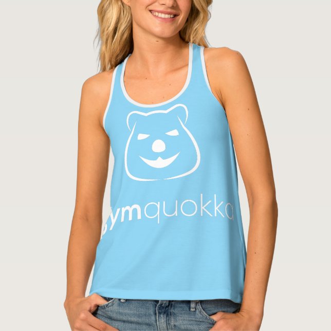 Gymquokka Women's Racerback Tank Top (Front)