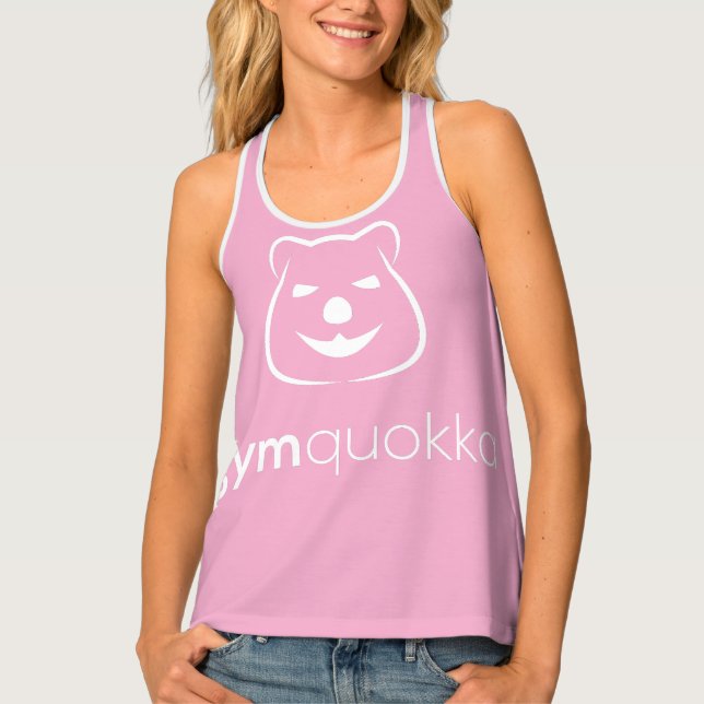 Gymquokka Women's Racerback Tank Top (Front)
