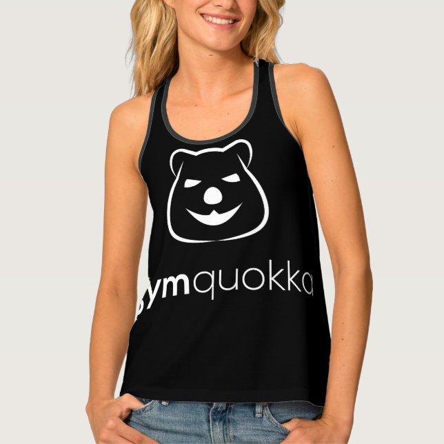 Gymquokka Women's Racerback Tank Top (Front)