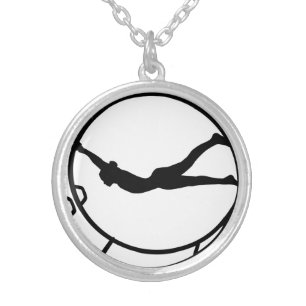 Gymwheel Silver Plated Necklace